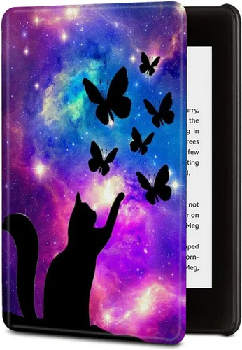 Vista 19 de BVDIKMI Funda para Kindle de 6 pulgadas (versión 11ª generación 2022), funda delgada de piel sintética con encendido y apagado automático para Retro