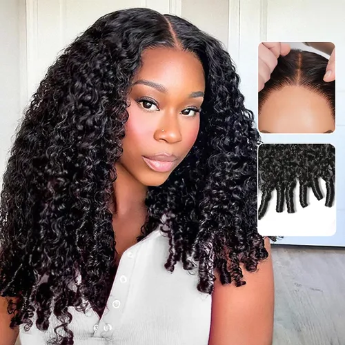 Vista 12 de Pelucas de cabello humano con encaje frontal de 13 x 4 pulgadas con cabello de bebé para mujeres negras, densidad del 220 %, pelucas de encaje 220%