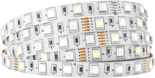 Vista 16 de BTF-LIGHTING 5050 RGBW RGB+Blanco Cálido(2700K-3000K) 4 colores en 1 tira de luz LED DC12V 5m 16.4 pies 60LED/m Multicolor IP30 Blanca 12mm PCB