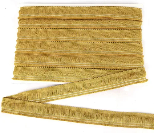 Vista 24 de BEL AVENIR Ribete de flecos de costura beige de 13.7 yardas x 1 pulgada