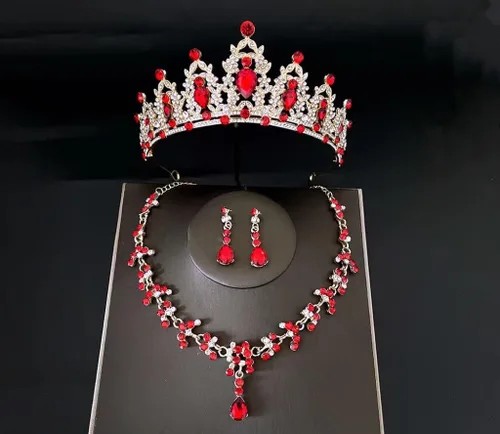Vista 7 de Tiaras y coronas de cristal para mujeres y niñas, tiara de boda con joyas para novia, cumpleaños, cosplay