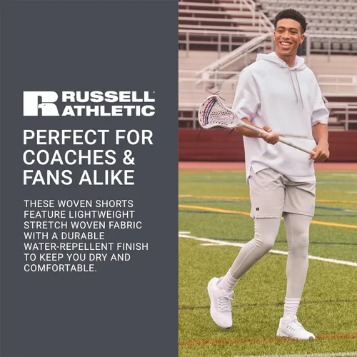 Vista 4 de Russell Athletic Pantalones cortos tejidos elásticos Legend para hombre