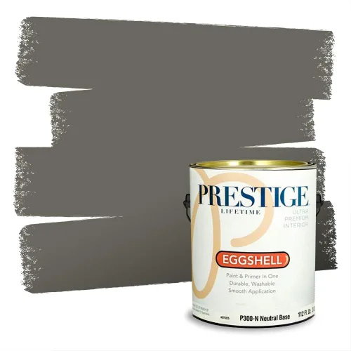 Vista 77 de Prestige Paints - Pintura exterior e imprimación en uno, 1 galón, plano, compatibilidad comparable con el color menta «Whipped Mint» de Behr