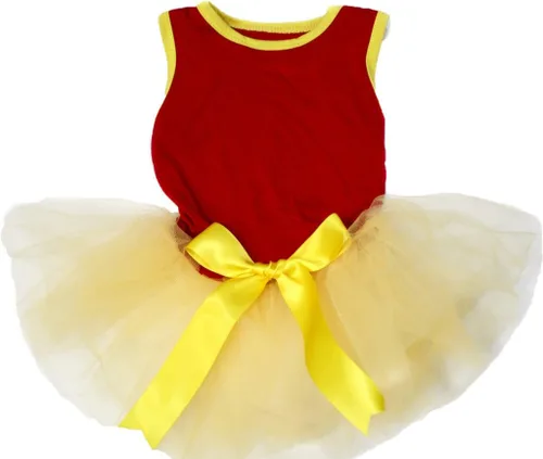 Vista 2 de petitebella cachorro perro ropa nacional corazón tema mascota vestido, XS, Australia