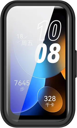 Vista 7 de Paquete de 4 fundas para reloj compatibles con Huawei Band 8, protector de pantalla para reloj inteligente, película protectora de TPU suave