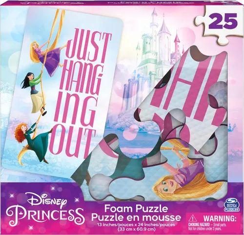 Vista 6 de Spin Master Games, Disney Princess - Paquete de 12 rompecabezas de Moana, Ariel, Mulan, Cenicienta y más, con rompecabezas de Disney de 48 piezas