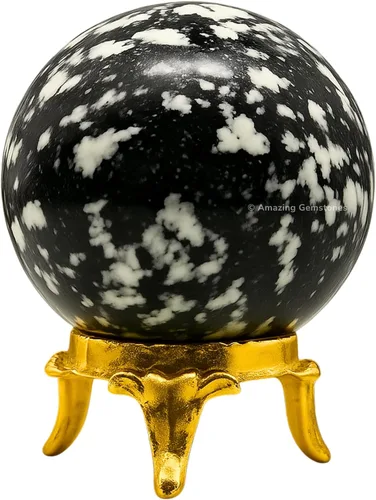 Vista 71 de Amazing Gemstone Bola de cristal de Amazonita con soporte, bolas de meditación de esfera de cristal de 2 pulgadas para brujería y bolas decorativas