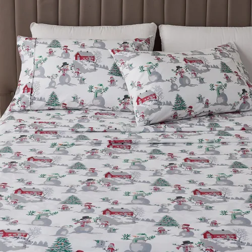 Vista 16 de Juego de sábanas de microfibra con rayas de 3 piezas tamaño individual - Sábanas y fundas de almohada de ropa de cama ultra suaves y cepilladas