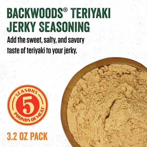 Vista 3 de LEM Backwoods Teriyaki Condimento con paquete de curación, 1 oz.