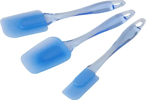 Vista 2 de Set de Espátula de silicona Wilton Easy Flex de 3 piezas, Paquete de 1, Azul