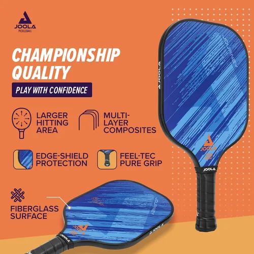 Vista 5 de JOOLA Pickleball Paddle Journey and Seneca – Select Fiberglass or Carbon Fiber Surface – Lightweight Paddles – Control & Power Rackets for Beginners