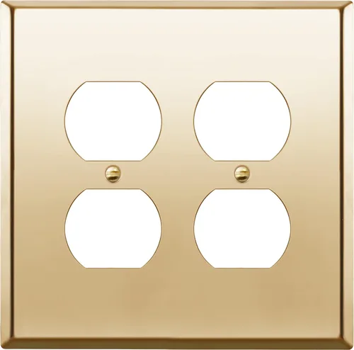 Vista 39 de ENERLITES Placa de pared de metal para receptáculo dúplex, acero inoxidable, tapa de tomacorriente, resistente a la corrosión, tamaño estándar