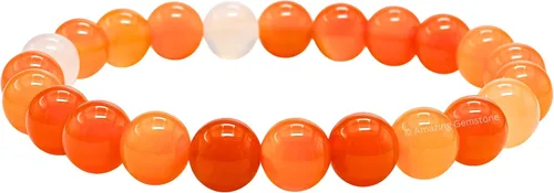 Vista 420 de Amazing Gemstone Crystal Bracelet for Women Men's Gifts - Protection Healing Crystal Bracelet - 8mm Gemstone Beaded Stretchable Bracelet Pulseras