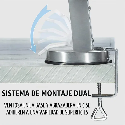Vista 3 de Weston Colador de tomate de metal, tolva de 1 galón, acero inoxidable Dual Mount System Attaches To Many Surfaces Splash Guard Includes