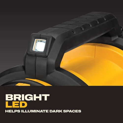 Vista 12 de DEWALT Inflador de neumáticos, compresor de aire portátil de 20V MAX, bomba de aire para automóvil con apagado automático, luz LED, solo herramienta