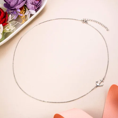 Vista 4 de EVER FAITH Gargantilla de plata de ley 925 con cadena ajustable para mujer