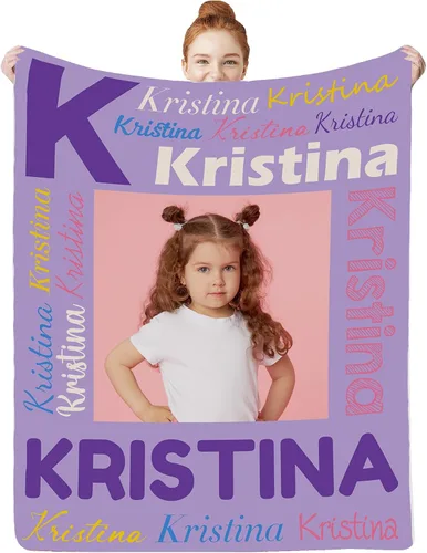 Vista 28 de Manta personalizada con nombre para niños, niñas, niños, niñas, manta personalizada con nombre para adultos, hombres y mujeres, mantas de bebé