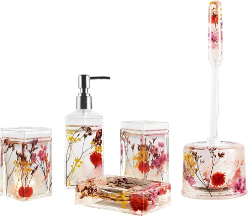 Vista 8 de Locco Decor Acrílico líquido 3D movimiento flotante baño cocina tocador accesorio jabón loción dispensador océano dibujos animados animal tema pato