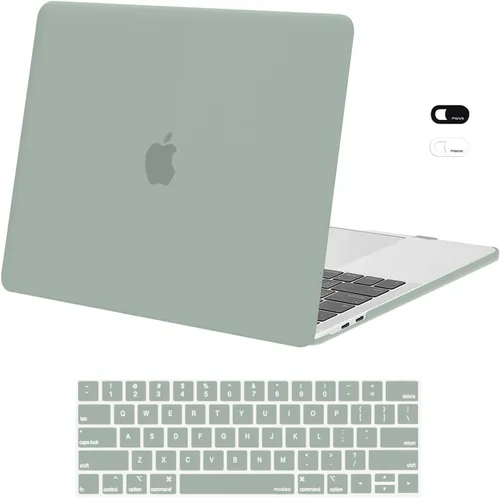 Vista 13 de MOSISO - Carcasa rígida de plástico, compatible con MacBook Pro de 13 pulgadas y cubierta para teclado y cámara web