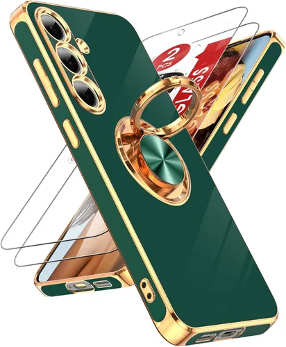 Vista 67 de LeYi Funda para iPhone XR: con Protector de Pantalla de Vidrio Templado [Paquete de 2] Soporte de Anillo Giratorio de 360°, Soporte Magnético