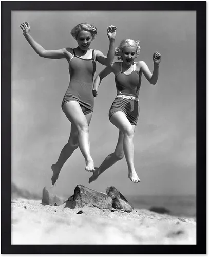Vista 48 de Poster Master Póster vintage de mujeres en la playa, impresión de moda, arte de traje de baño, regalo glamoroso para hombres, mujeres, nadadores