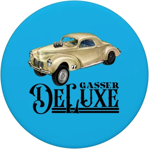 Vista 3 de Gasser Hot Rod 1940 Willys Business Coupe Deluxe Model PopSockets Swappable PopGrip