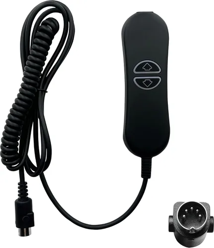 Vista 2 de Control remoto de control manual de 2 botones y 5 pines con USB y retroiluminación para sillas elevadoras reclinables eléctricas