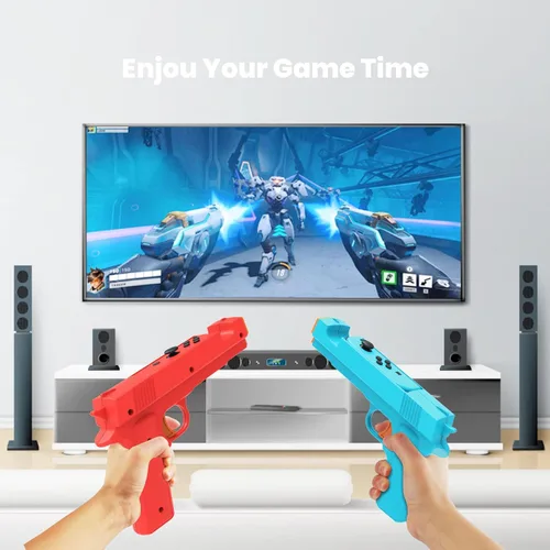 Vista 2 de CODOGOY Shooting Game Gun Controller Compatible with SwitchSwitch OLED Joy-Con, Hand Grip Motion Controller for Nintendo Switch Shooter Hunting