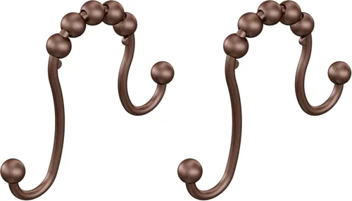 Vista 10 de Moen SR2201OWB - Anillos para cortina de ducha (paquete de 12), color bronce