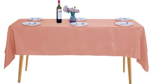 Vista 52 de Ascoza Paquete de 2 manteles cuadrados negros de tela de poliéster de 52 x 52 pulgadas para bodas, banquetes, restaurantes y fiestas