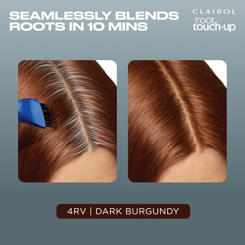 Vista 4 de Clairol Root Touch-Up de Nice'n Easy - Tinte permanente de cabello para retoque de raíces, color 4RV - rojizo oscuro, 2
