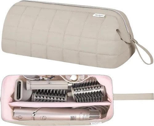 Vista 17 de KarSyon Organizador de Bolsa de Viaje para Herramientas de Cabello para Estuche Dyson Airwrap Soporte Secador de Cabello Shark Flex Style Cepillo