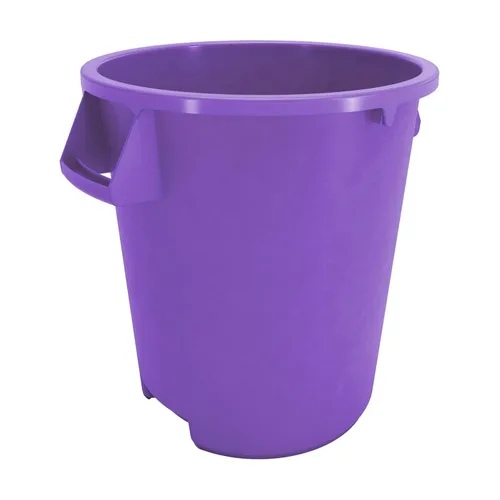 Vista 14 de SPARTA Bronco - Contenedor de basura redondo para desechos, 10 galones, color negro, paquete de 6