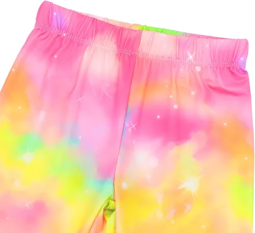 Vista 2 de JESKIDS Leggings con estampados para niñas, pantalones casuales de yoga, mallas para niños de 4 a 13 años