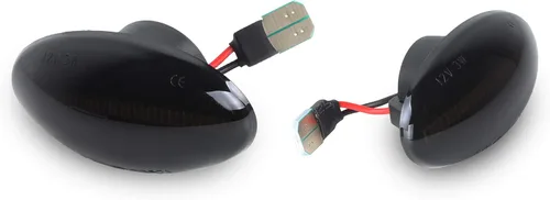Vista 7 de Gempro - Lámpara intermitente LED con marcador lateral para MINI Cooper R50 R52 R53 2002-2006, para guardabarros delanteros, lente ahumada, 2