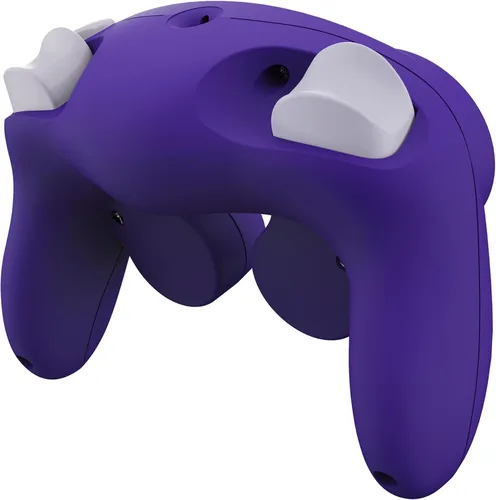 Vista 8 de eXtremeRate Placa frontal morada para Nintendo Gamecube Controller, cubierta de repuesto de agarre suave al tacto con botones para controlador