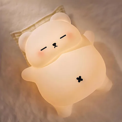 Vista 11 de FAMIDUO Luz Nocturna de Flamenco para Niños, Regalo Rosa de Flamenco, Lámpara de Animal de Silicona LED Apretujable, Luz Nocturna de Guardería