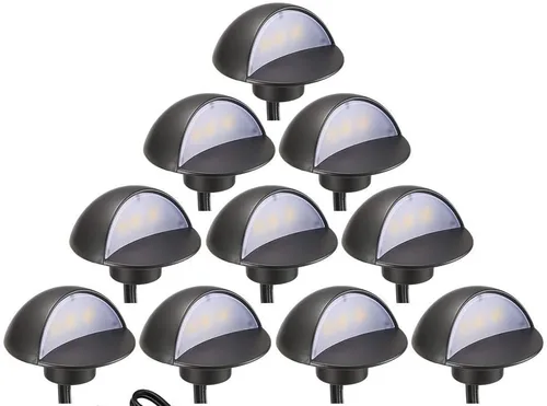 Vista 16 de FVTLED Kit de luces LED para cubierta, paquete de 6 luces LED de bajo voltaje para escalera, 1.97, lámpara de decoración de jardín al aire libre