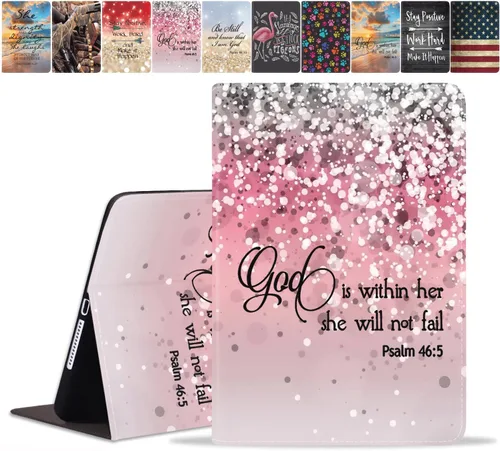 Vista 29 de Funda para Samsung Galaxy Tab A8 de 10.5 pulgadas (SM-X200/X205/X207), funda delgada de piel sintética con función de encendido y apagado automático