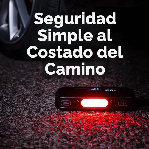 Vista 5 de Halo Bolt - Arrancador de batería de coche de 1500 A, banco de energía, luz Plateado