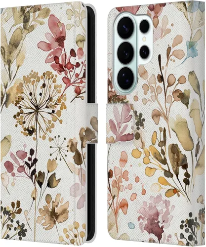 Vista 224 de Head Case Designs Officially Licensed Ninola Beige Wild Grasses Leather Wallet Case Compatible with Samsung Galaxy A07 4G