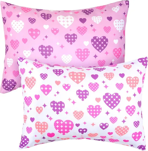 Vista 7 de UOMNY Fundas de almohada para niñas pequeñas 13X18 12x16 14x19 Funda de almohada para bebé con mariposa, paquete de 2, fundas de almohada pequeñas
