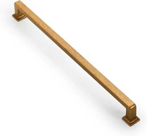 Vista 26 de Asidrama Paquete de 6 manijas de gabinete de cocina de bronce champán de 3 pulgadas (2.992 in), tiradores de gabinete de latón cepillado, manijas