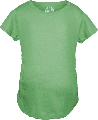 Vista 2 de Camiseta de maternidad para mujer, camiseta de embarazo lisa en blanco con anuncio de bebé