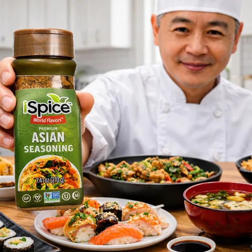 Vista 6 de iSpice - ASIAN SEASONING World Flavor Super Spice Blend Todo natural Listo para usar tal como está No es necesario preparar 7.41 oz (210 g)