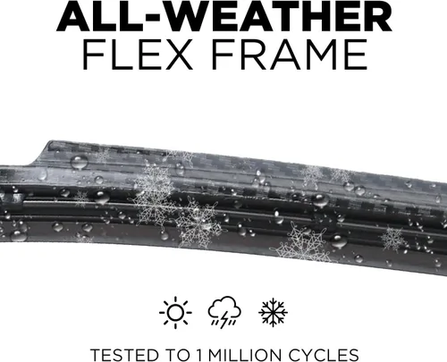Vista 5 de ClixWipers - Limpiaparabrisas de repuesto de fibra de carbono negra de 14 + 14 pulgadas (juego de 2) para todo tipo de clima, limpiaparabrisas