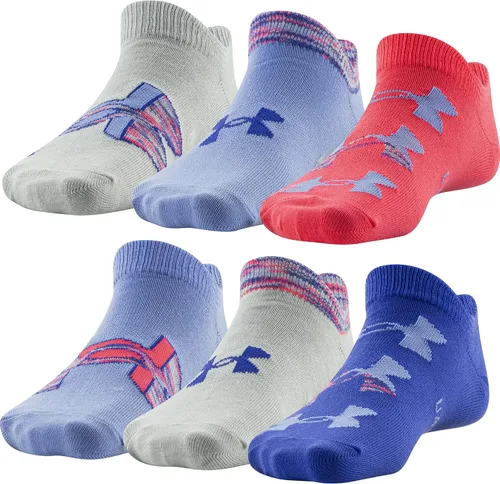Vista 32 de Under Armour Calcetines ligeros invisibles Essential 2.0 para niños (paquete de 6)