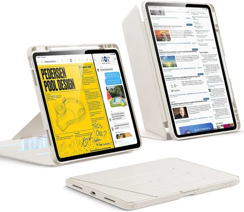 Vista 38 de ESR - Funda para iPad Air de 11 pulgadas M3/M2 (2025/2024), iPad Air de 5ª/4ª generación (2022/2020), funda con soporte vertical, múltiples ángulos