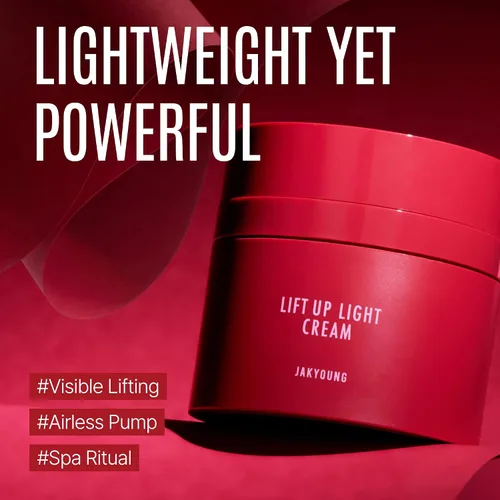 Vista 2 de Crema ligera Lift Up, 1.76 oz — K-Beauty Crema facial reafirmante e hidratante con centella, ácido hialurónico y extractos de plantas