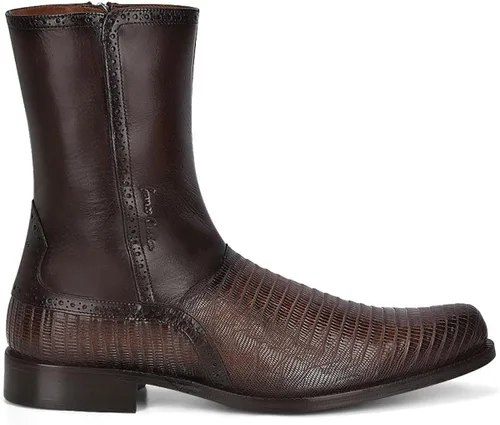 Vista 3 de Cuadra Botines de vestir con lagarto (827LTTS), Marrón